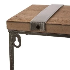 Cheapest ⭐ Glitzhome® 15.8" Farmhouse Metal & Wooden Wall Shelf Set ✨ -Glitzhome Sales D216289S 4