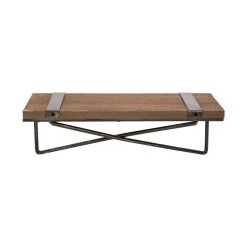 Cheapest ⭐ Glitzhome® 15.8" Farmhouse Metal & Wooden Wall Shelf Set ✨ -Glitzhome Sales D216289S 8