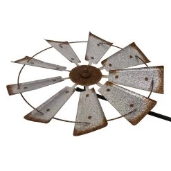 Outlet π Glitzhome® 69.41" Farmhouse Metal Galvanized Wind Spinner Décor π₯ 13 Outlet π Glitzhome® 69.41" Farmhouse Metal Galvanized Wind Spinner Décor π₯ -Glitzhome Sales D216290S 4