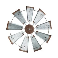 Outlet π Glitzhome® 69.41" Farmhouse Metal Galvanized Wind Spinner Décor π₯ 14 Outlet π Glitzhome® 69.41" Farmhouse Metal Galvanized Wind Spinner Décor π₯ -Glitzhome Sales D216290S 5