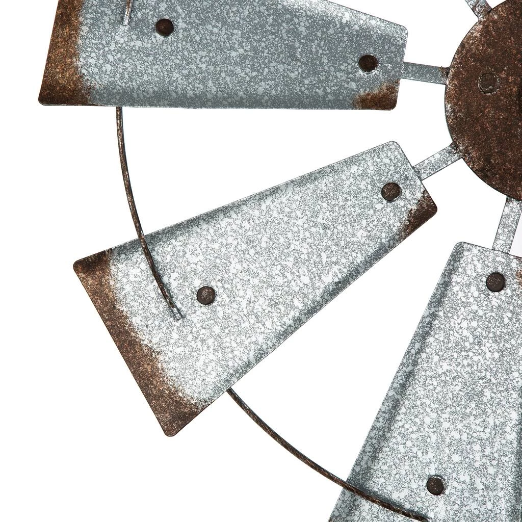Outlet π Glitzhome® 69.41" Farmhouse Metal Galvanized Wind Spinner Décor π₯ 8 Outlet π Glitzhome® 69.41" Farmhouse Metal Galvanized Wind Spinner Décor π₯ - Image 6
