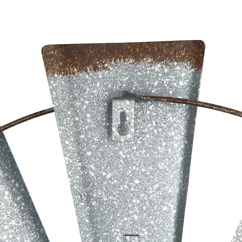 Outlet π Glitzhome® 69.41" Farmhouse Metal Galvanized Wind Spinner Décor π₯ 9 Outlet π Glitzhome® 69.41" Farmhouse Metal Galvanized Wind Spinner Décor π₯ - Image 7