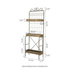 Outlet 🥰 Glitzhome® 68" Farmhouse Metal Planter Stand 🔥 -Glitzhome Sales D216291S 8