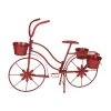 Wholesale 👍 Glitzhome® 25.98" Red Metal Bicycle Planter 🔔 -Glitzhome Sales D216299S 1