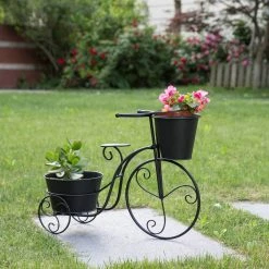 Budget π₯ Glitzhome® 20.75" Black Metal Bicycle Planter π 13 Budget π₯ Glitzhome® 20.75" Black Metal Bicycle Planter π -Glitzhome Sales D216300S 2