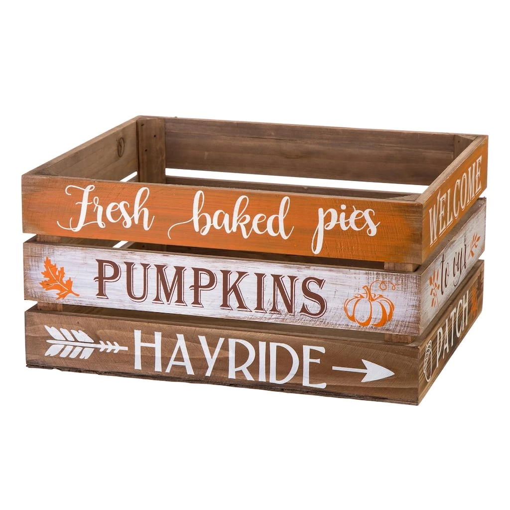 Promo π Glitzhome® Wooden Pumpkin Crate Set π 7 Promo π Glitzhome® Wooden Pumpkin Crate Set π - Image 5