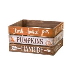Promo π Glitzhome® Wooden Pumpkin Crate Set π 14 Promo π Glitzhome® Wooden Pumpkin Crate Set π -Glitzhome Sales D227687S 6