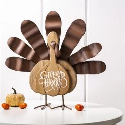 Cheapest π₯° Glitzhome® 12" Wood & Metal Turkey Tabletop Accent π 9 Cheapest π₯° Glitzhome® 12" Wood & Metal Turkey Tabletop Accent π -Glitzhome Sales D227694S 2