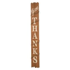 Hot Sale π Glitzhome® Wooden Give Thanks Porch Sign β¨
