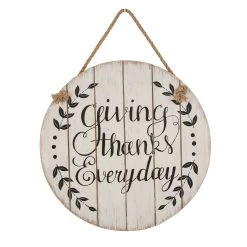 Hot Sale π₯° Glitzhome® 15" Wooden Giving Thanks Wall Sign π