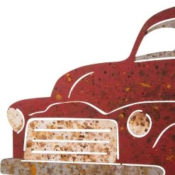 Outlet ⌛ Glitzhome® Metal Rusty Truck Décor Sign ⭐ -Glitzhome Sales D227709S 4
