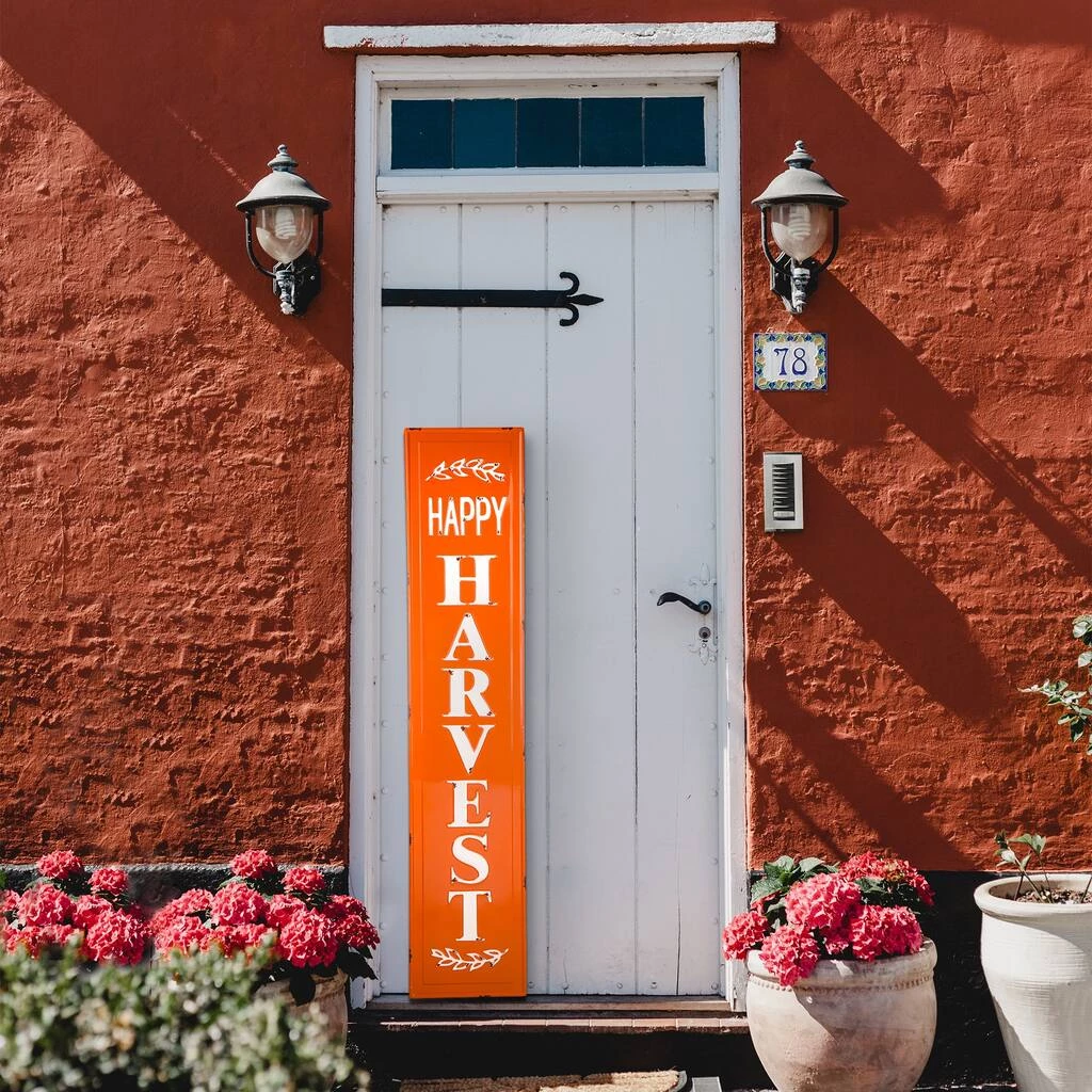Cheapest β¨ Glitzhome® Metal Harvest Porch Sign 𧨠4 Cheapest β¨ Glitzhome® Metal Harvest Porch Sign 𧨠- Image 2