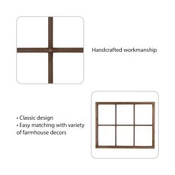Cheap 🥰 Glitzhome® Wooden Window Frame ⌛ -Glitzhome Sales D227720S 5