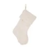Deals 🔔 Glitzhome® 21" White Plush ❄ Christmas Stocking ⌛ -Glitzhome Sales D231644S 1