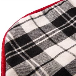 Promo 🔔 Glitzhome® 20" Black & White Plaid 🎁 Christmas Stocking 🌟 -Glitzhome Sales D231648S 5