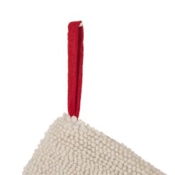 New 🛒 Glitzhome® 20" 🐶 Dog Hooked Stocking ⭐ -Glitzhome Sales D231660S 6