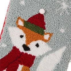 Top 10 ✔️ Glitzhome® 19" Fox Hooked Stocking 🧨 -Glitzhome Sales D231661S 4