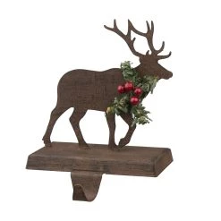 Hot Sale 🎉 Glitzhome® 6.5" Reindeer Stocking Holder ⌛ -Glitzhome Sales D231666S 1