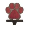 Wholesale ❤️ Glitzhome® 6.3" Red & Brown Paw Stocking Holder ✔️