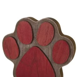 Wholesale ❤️ Glitzhome® 6.3" Red & Brown Paw Stocking Holder ✔️ -Glitzhome Sales D231673S 4