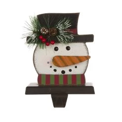 Promo π Glitzhome® 6.5" Snowman Head Stocking Holder π