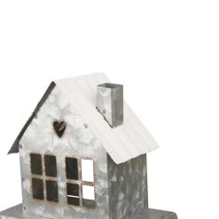 New 😉 Glitzhome® 6" Galvanized House Stocking Holder 🤩 -Glitzhome Sales D231677S 5