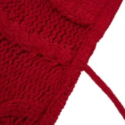 Best Pirce ❤️ Glitzhome® 52" Knitted Red 🔔 Christmas Tree 👗 Skirt 🥰 -Glitzhome Sales D231681S 7