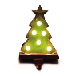 Buy 👍 Glitzhome® 7.5" Marquee LED Tree Stocking Holder 😀