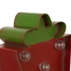 Deals 💯 Glitzhome® 7.5" Marquee LED Gift Box Stocking Holder 👏 -Glitzhome Sales D231688S 7