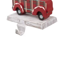 Promo 😉 Glitzhome® 6" Red Car & Truck Stocking Holder Set ✔️ -Glitzhome Sales D231694S 5