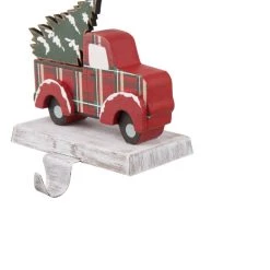 Promo 😉 Glitzhome® 6" Red Car & Truck Stocking Holder Set ✔️ -Glitzhome Sales D231694S 7