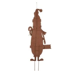 Buy 👍 Glitzhome® 3ft. Metal Snowman & Santa Yard Stake Set 💯 -Glitzhome Sales D231696S 7