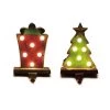 Hot Sale 🔥 Glitzhome® LED Tree & Gift Box Stocking Holder Set 🎉 -Glitzhome Sales D231701S 1