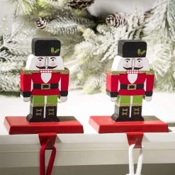 Best reviews of ✔️ Glitzhome® 7" Nutcracker Stocking Holder Set 🌟 -Glitzhome Sales D231706S 3