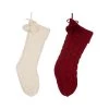 Top 10 🔥 Glitzhome® 24"Knitted 🔔 Christmas Stockings with Pom Pom Balls, 2ct. ✨ -Glitzhome Sales D231719S 1