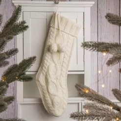 Top 10 π₯ Glitzhome® 24"Knitted π Christmas Stockings with Pom Pom Balls, 2ct. β¨ 11 Top 10 π₯ Glitzhome® 24"Knitted π Christmas Stockings with Pom Pom Balls, 2ct. β¨ -Glitzhome Sales D231719S 3