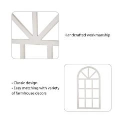 Promo 👍 Glitzhome® 36" Wooden Window Frame 💯 -Glitzhome Sales D231737S 5