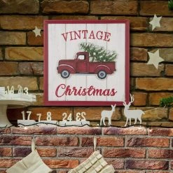 Best Sale 🥰 Glitzhome® 18" Wooden Truck Wall Décor 😀 -Glitzhome Sales D231746S 2