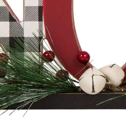 Brand new 🎁 Glitzhome® 15" Wooden Plaid "NOEL" Tabletop Décor ✨ -Glitzhome Sales D231748S 2