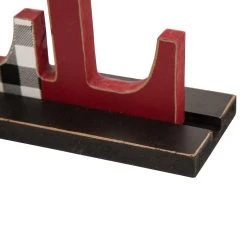 Brand new 🎁 Glitzhome® 15" Wooden Plaid "NOEL" Tabletop Décor ✨ -Glitzhome Sales D231748S 5