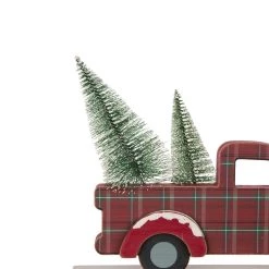 Wholesale 👏 Glitzhome® 13" Wood & Metal Red Truck Tabletop Décor 🔥 -Glitzhome Sales D231749S 4