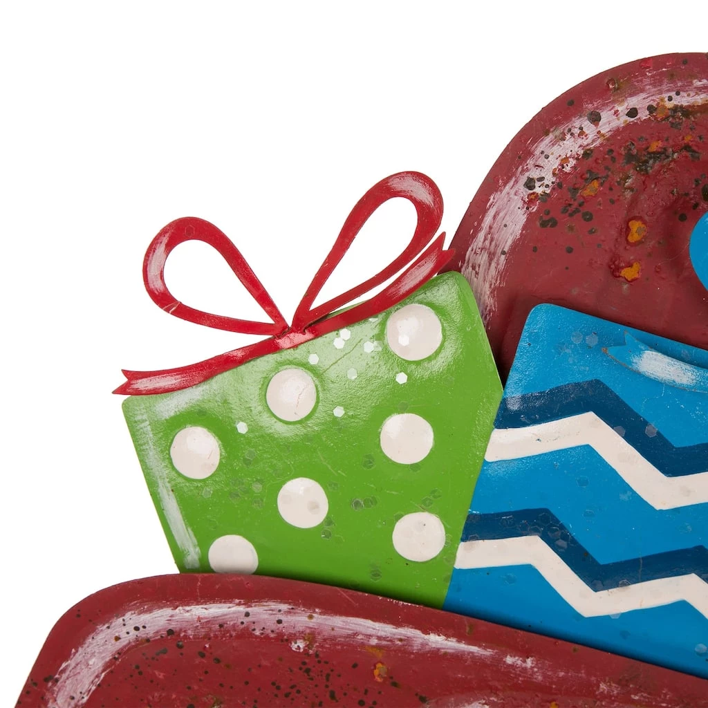 Outlet π Glitzhome® 32" π Christmas Rusty Metal Truck Yard Stake π― 6 Outlet π Glitzhome® 32" π Christmas Rusty Metal Truck Yard Stake π― - Image 4