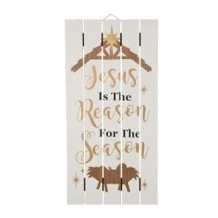 Cheap 🎁 Glitzhome® 28" Wooden Nativity Wall Décor 👍