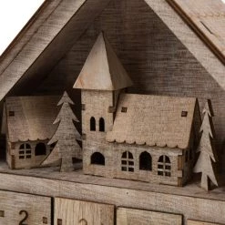Outlet 🔥 Glitzhome® 15" LED Wooden Countdown Farmhouse 😍 -Glitzhome Sales D231765S 4