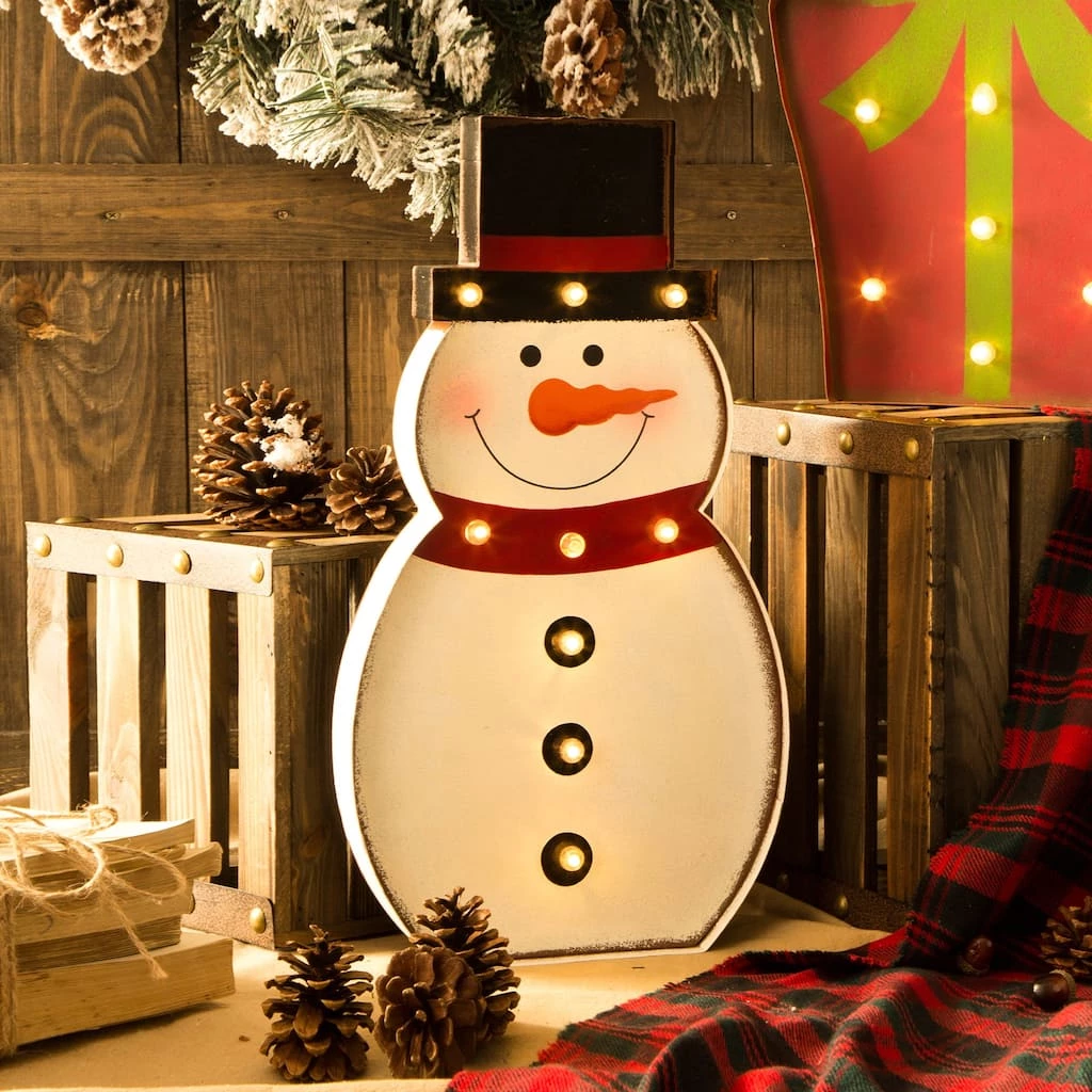 Top 10 β Glitzhome® 20" π Christmas Marquee LED Snowman Décor β 4 Top 10 β Glitzhome® 20" π Christmas Marquee LED Snowman Décor β - Image 2