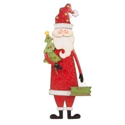 Outlet ✨ Glitzhome® 36" Santa Metal Yard Stake 🥰 -Glitzhome Sales D231769S 5