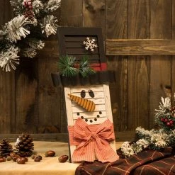 Best Sale 🔔 Glitzhome® 22" Wooden Snowman Shutter Décor 👏 -Glitzhome Sales D231772S 3