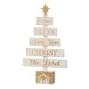 Budget 👏 Glitzhome® 18" Wooden Nativity Tree Tabletop Décor 🥰 -Glitzhome Sales D231788S 1