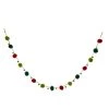 Cheapest 🎁 Glitzhome® 8ft. Red & Green Pompom Garland 😍 -Glitzhome Sales D231825S 1