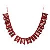 Budget 🥰 Glitzhome® 8.75ft. Merry 🎄 Christmas Plaid Banner Garland 🎉 -Glitzhome Sales D231827S 1